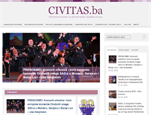 Tablet Screenshot of civitas.ba