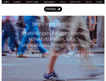 Tablet Screenshot of civitas.no
